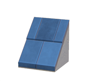 Blue Sloped stone roof