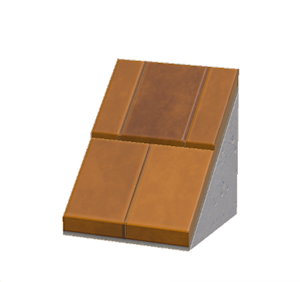 Orange Sloped stone roof