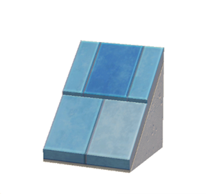 None Sloped stone roof
