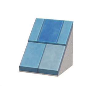 White Sloped stone roof