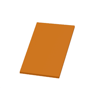 Orange Sloped tent roof