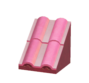 None Sloped wavy roof