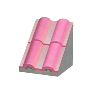 White Sloped wavy roof