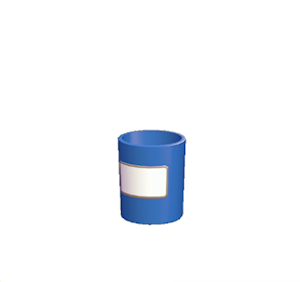 Navy Small garbage can