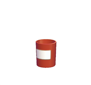 Red Small garbage can