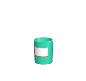 Aquamarine Small garbage can