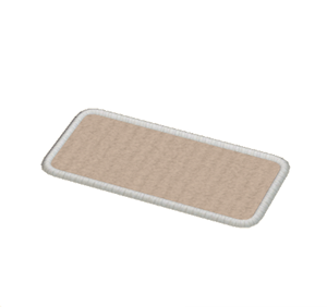 Beige Small narrow rug
