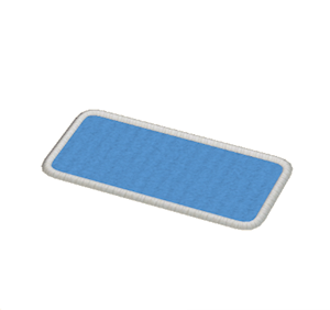 Blue Small narrow rug