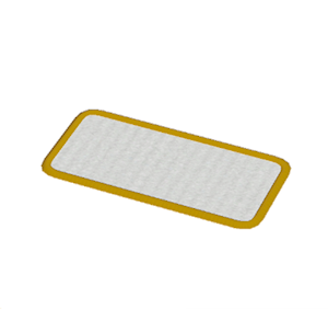 Yellow Small narrow rug