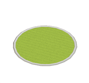 Lime Small round rug