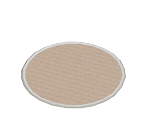 Beige Small round rug