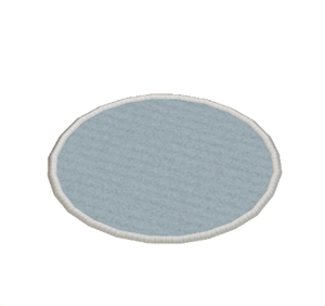 Gray Small round rug