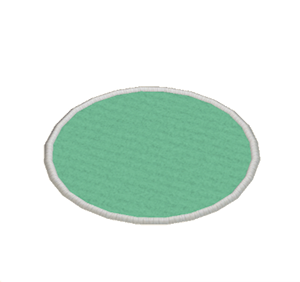 Aquamarine Small round rug