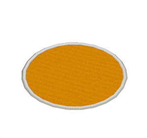 Orange Small round rug
