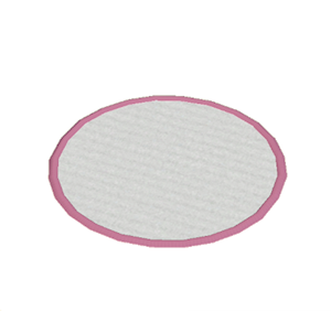 Rose Small round rug