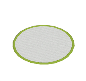 Lime Small round rug