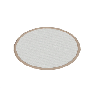 Beige Small round rug