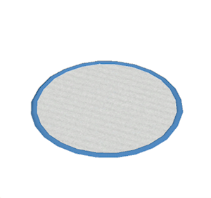 Blue Small round rug