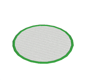 Green Small round rug