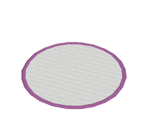 Purple Small round rug