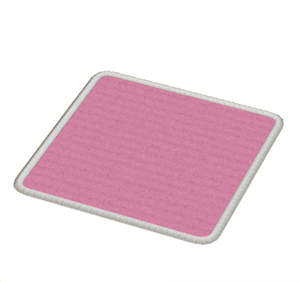 Rose Small square rug