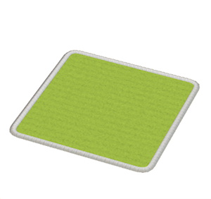 Lime Small square rug