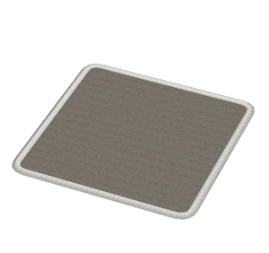 Black Small square rug