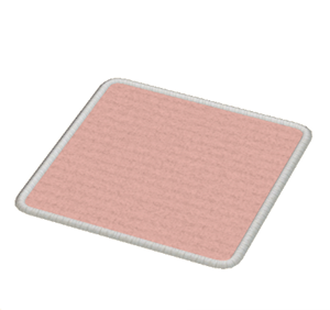 Pink Small square rug