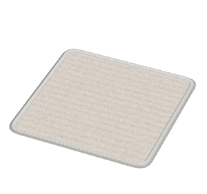 White Small square rug