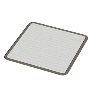 Black Small square rug