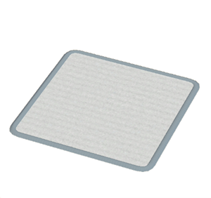 Gray Small square rug