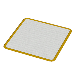 Yellow Small square rug