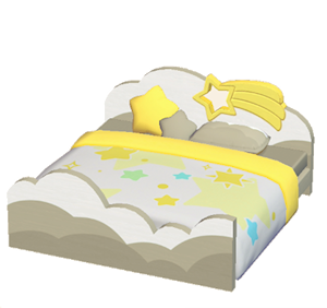 Beige Starry-sky bed