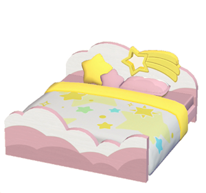 Pink Starry-sky bed