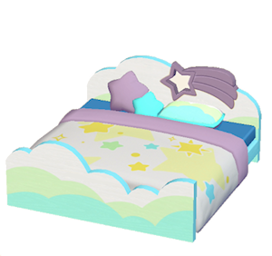 Plum Starry-sky bed
