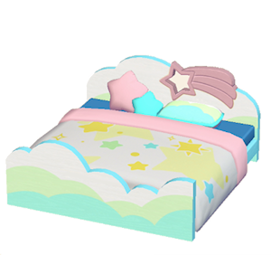 Pink Starry-sky bed