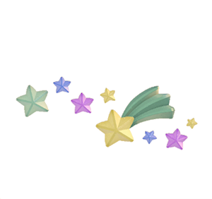 Aquamarine Star wall decoration