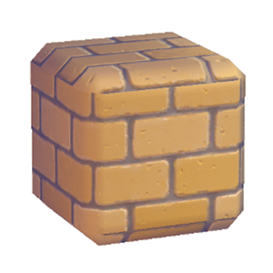 Yellow Stone brick wall