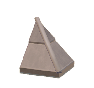Beige Stone hipped roof