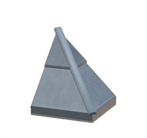 Gray Stone hipped roof