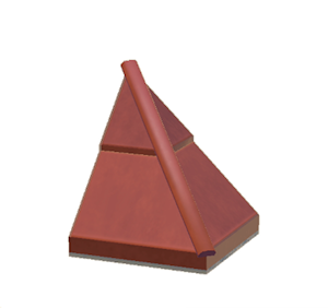 Red Stone hipped roof