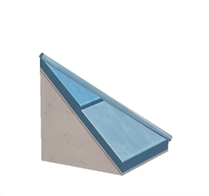 White Stone hipped roof