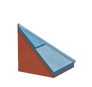 Red Stone hipped roof