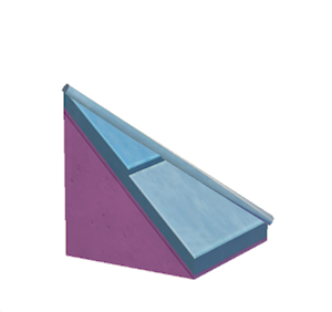 Purple Stone hipped roof
