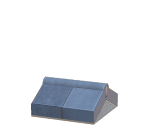 Cyan Stone roof decoration