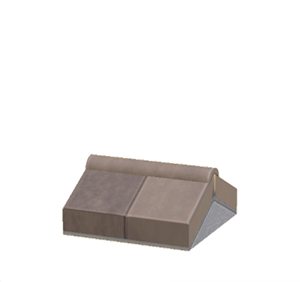 Beige Stone roof decoration