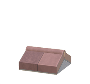 Pink Stone roof decoration