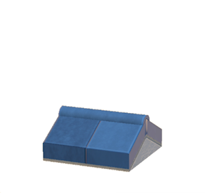 Blue Stone roof decoration