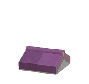 Purple Stone roof decoration