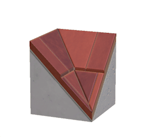 Red Stone roof valley